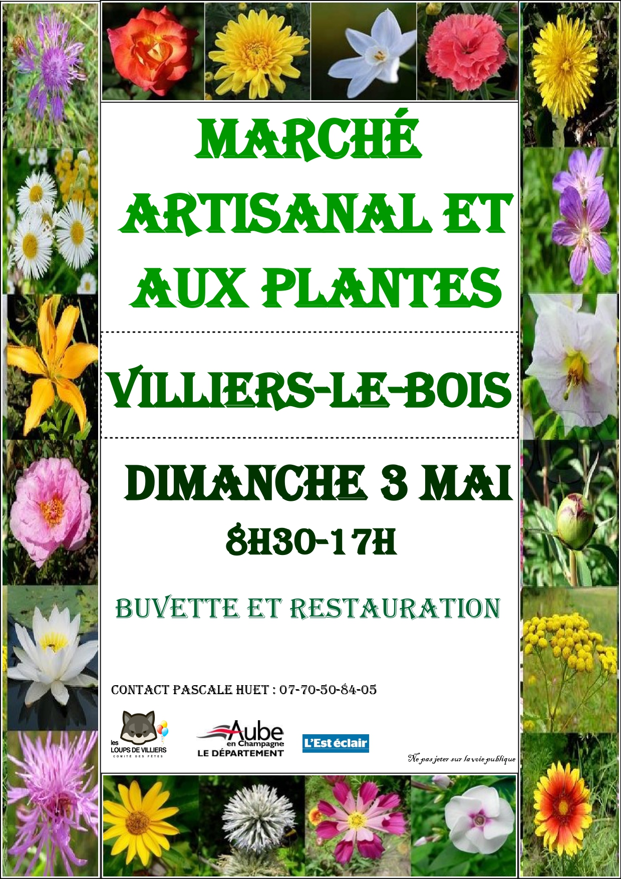 Affiche MARCHE ARTISANAL ET AUX PLANTES
