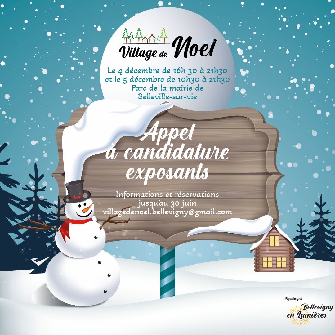 Affiche Village de Noël 